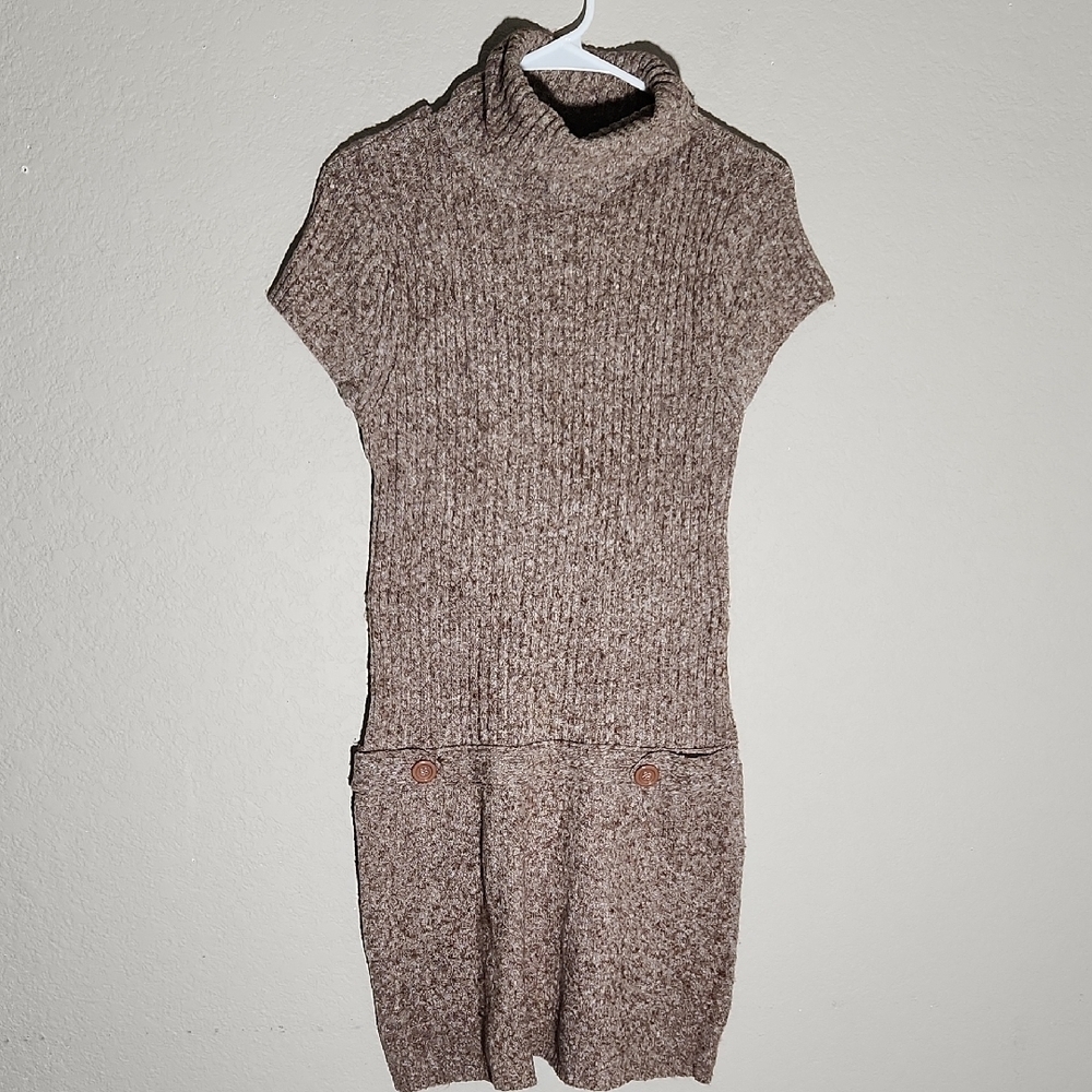 J.J. Always Sweater Dress Womens XL Brown Textured Ribbed Cottagecore Bodycon